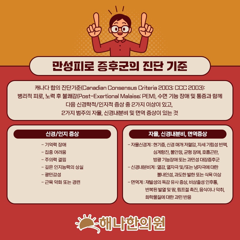 만성피로와 함께 나타나는 원인 모를 전신 통증